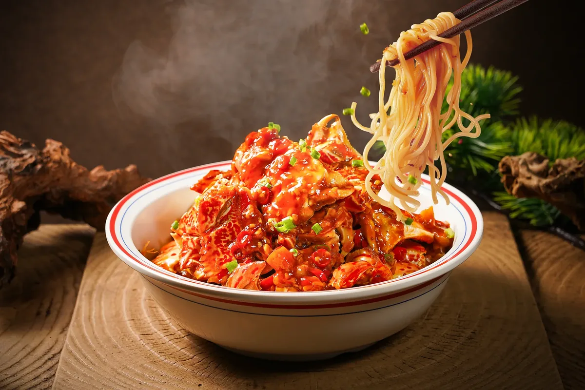 鲜香入味的蟹脚捞粉